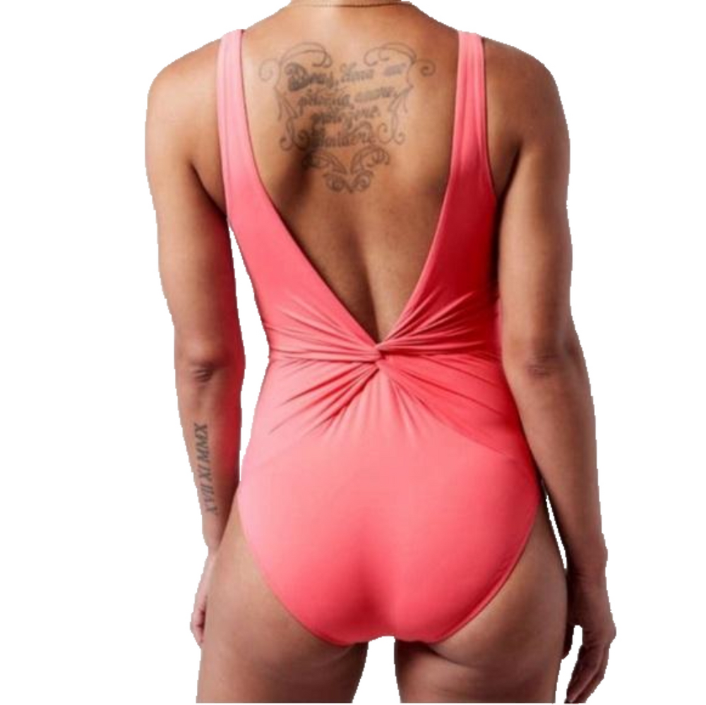 NWOT Athleta Hampton One Piece Swimsuit - X-SMALL XS - coral petal